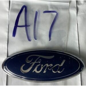 Ford Oval Emblem Badge Blue Chrome